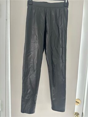 GAP Black Faux Leather Kids Leggings